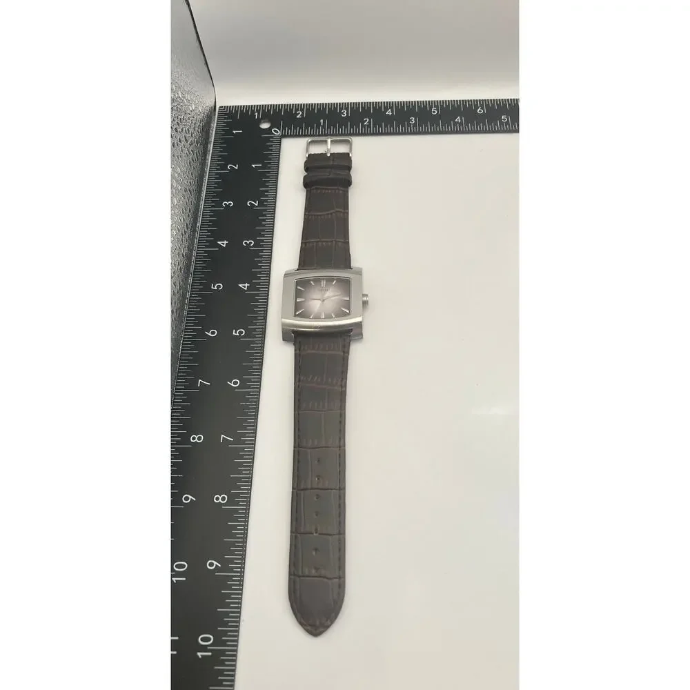 VTG Guess G66471G Men's Watch 38mm - New Battery - New Adjustable Leather Band